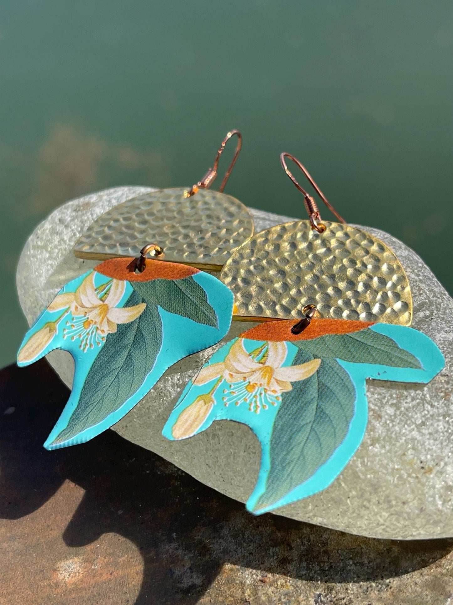 Tin can earrings, ethical jewellery, recycled jewellery, eco friendly jewellery, eco earrings, gift for her, fun earrings, eco friendly gift