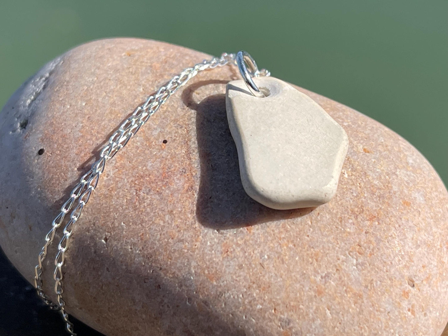 Recycled necklace, ceramic necklace, eco friendly gift for her. Handmade necklace, ceramic jewellery, boho necklace, ethical jewellery.
