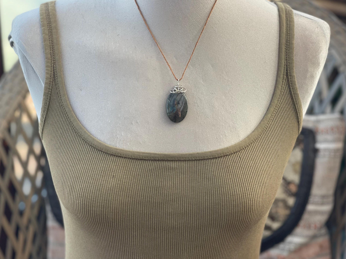 Labradorite necklace, labradorite jewellery. Unusual necklace, boho gift for her, hippy jewellery, labradorite pendant, eco conscious gift