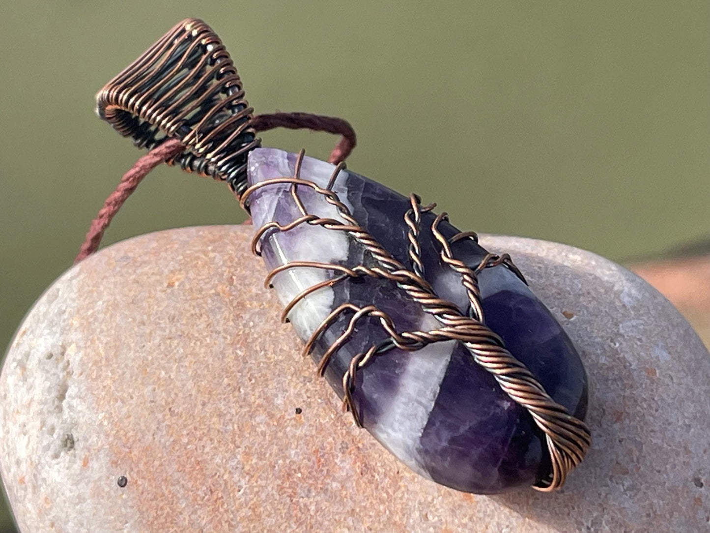 Amethyst necklace, boho necklace, gift for her, tree of life necklace, boho necklace, tree of life pendant. Tree of life jewellery