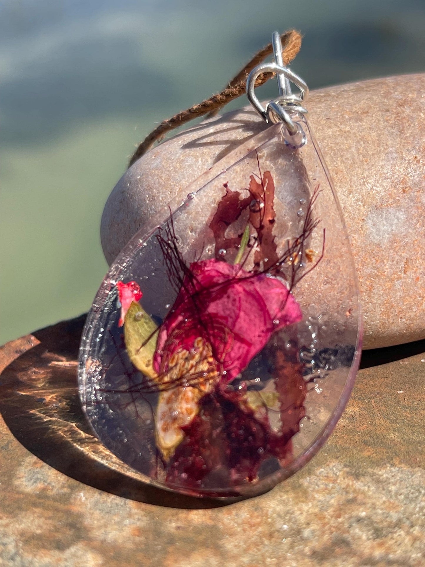 Rose pendant, flower necklaces, romantic gift for her, light necklace, boho necklace, unique necklaces, handmade necklaces, unique jewellery