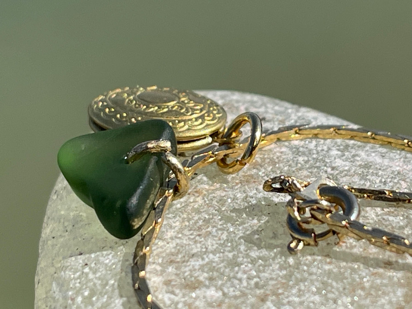 Recycled bracelet, boho bracelet, boho gift for her, ethical jewellery, eco friendly jewellery, sea glass bracelet, sea glass jewellery