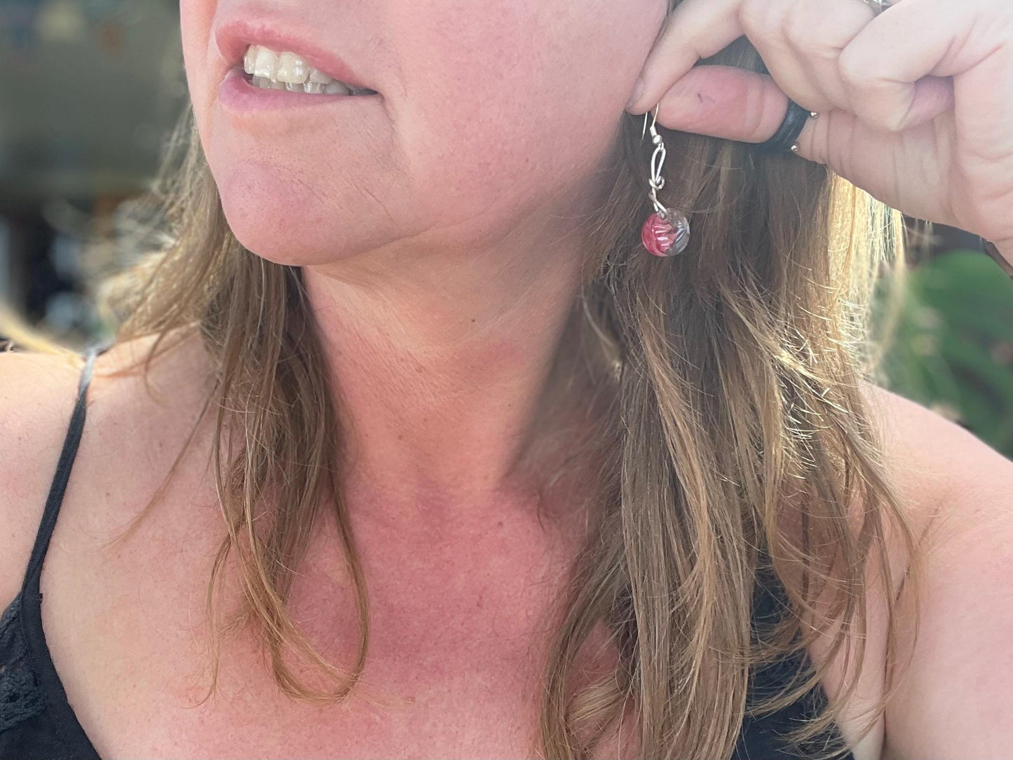 Rose earrings, flower earrings, romantic gift for her, light earrings, boho earrings, unique earrings, handmade earrings, unique jewellery