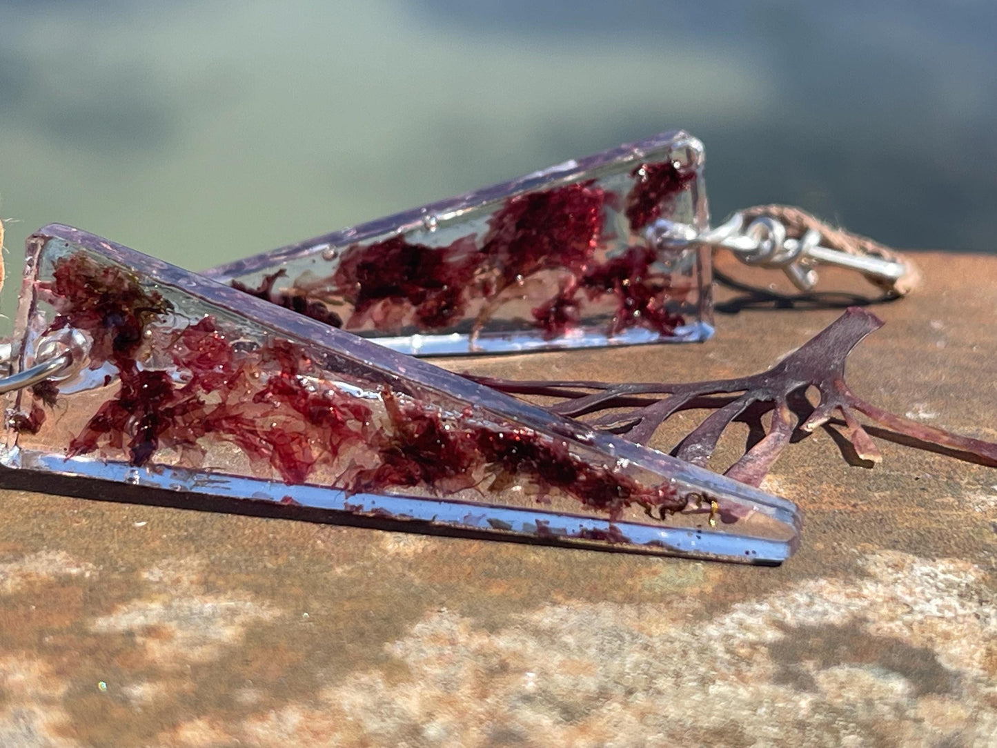 Seaweed necklace, gift for ocean lover, unique pendant, handmade necklace, boho necklace, unique jewellery ,unusual necklace, gift for her