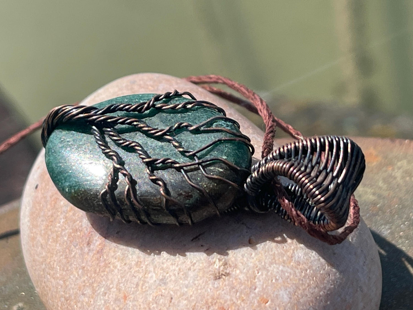 Aventurine necklace, tree of life pendant, tree of life necklace, boho jewellery, tree of life jewellery, boho jewellery, unusual jewellery