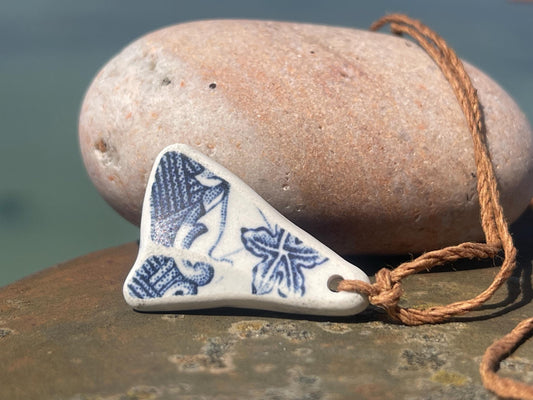 Recycled necklace, ceramic necklace, eco friendly gift for her. Handmade necklace, ceramic jewellery, boho necklace, ethical jewellery.