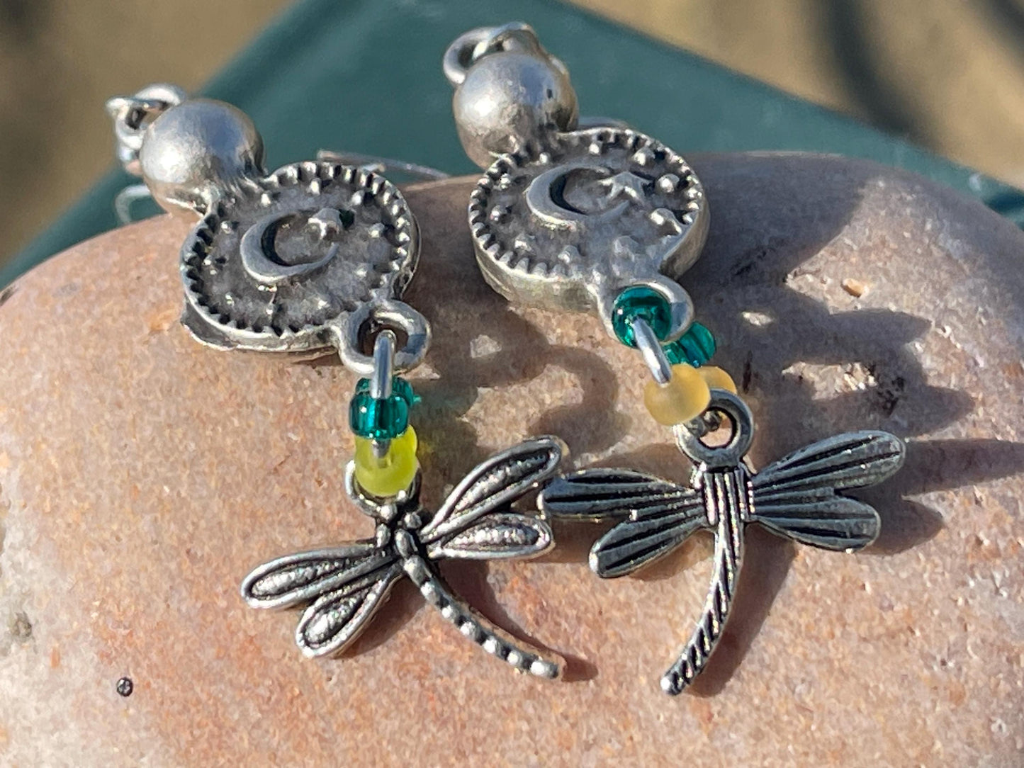 Dragonfly earrings. Gift for her, ethical jewellery dragonfly jewellery, dragonfly presents.