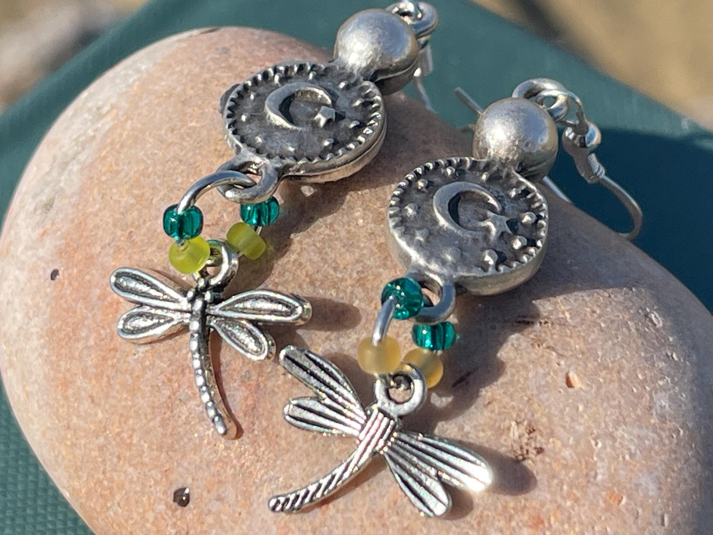 Dragonfly earrings. Gift for her, ethical jewellery dragonfly jewellery, dragonfly presents.