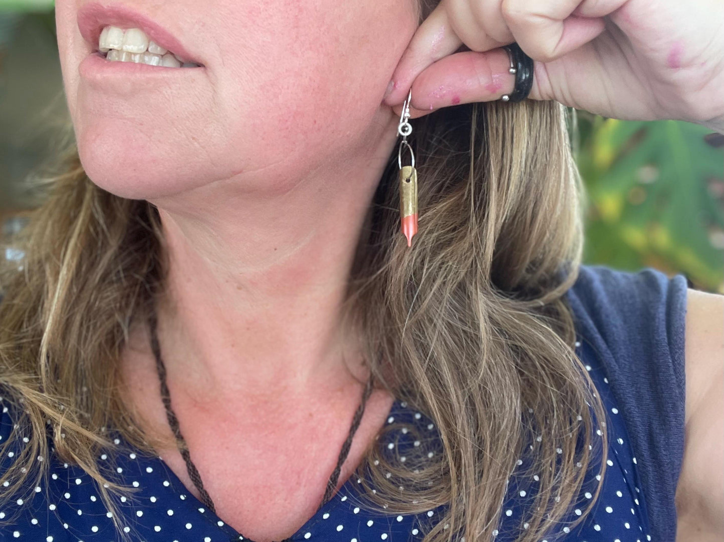 Pen nib earrings. Gift for a writer. Gift for a poet. Gift for book lover. Recycled jewellerys eco friendly jewellery. Ethical jewellery.