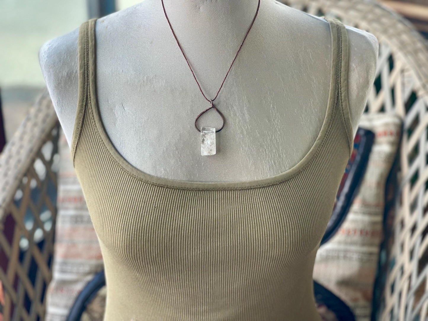 Quartz pendants, quartz necklace, raw quartz jewellery, gift for him, boho handmade necklace, romantic gift for her, ethical jewellery