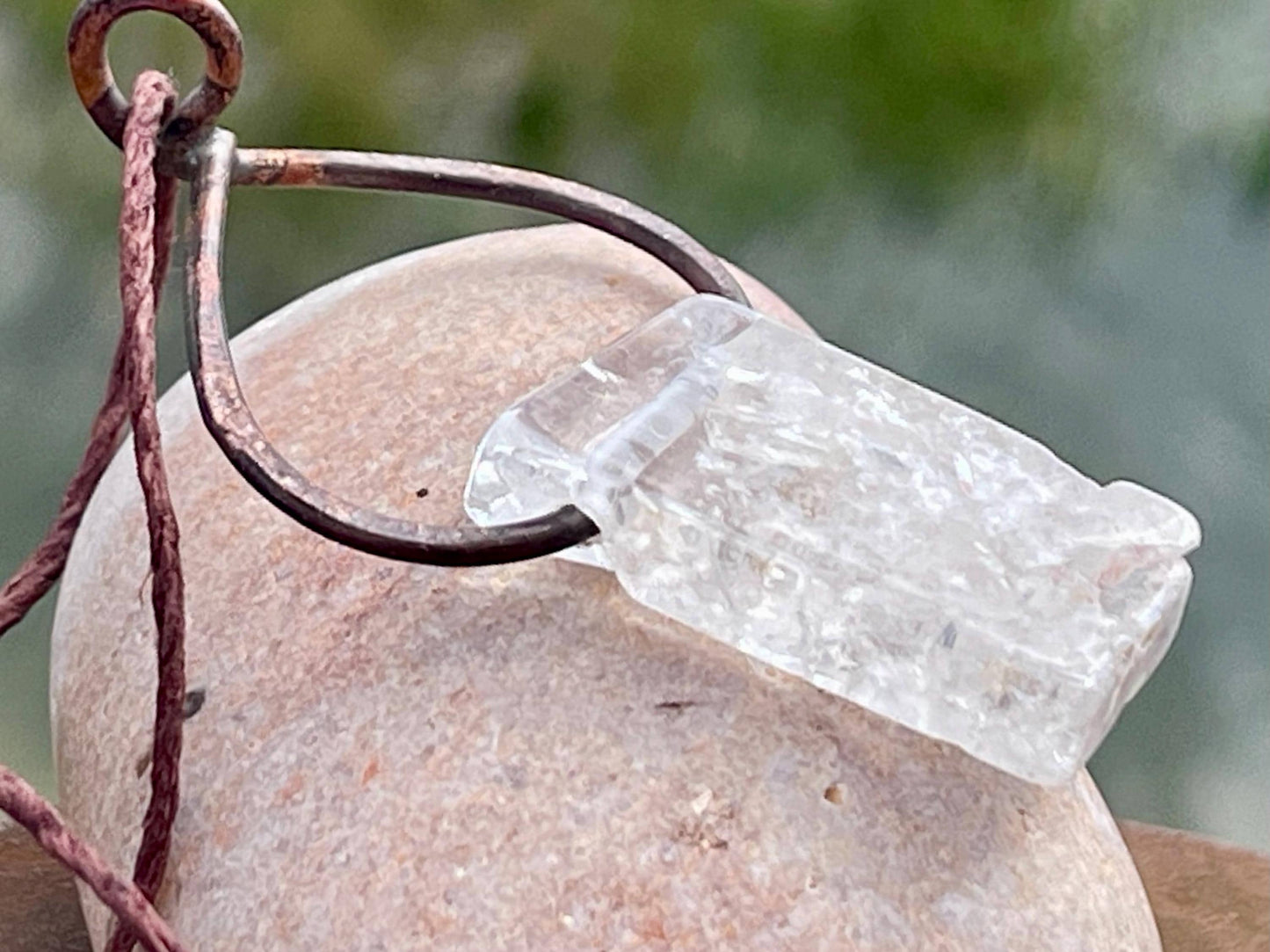 Quartz pendants, quartz necklace, raw quartz jewellery, gift for him, boho handmade necklace, romantic gift for her, ethical jewellery
