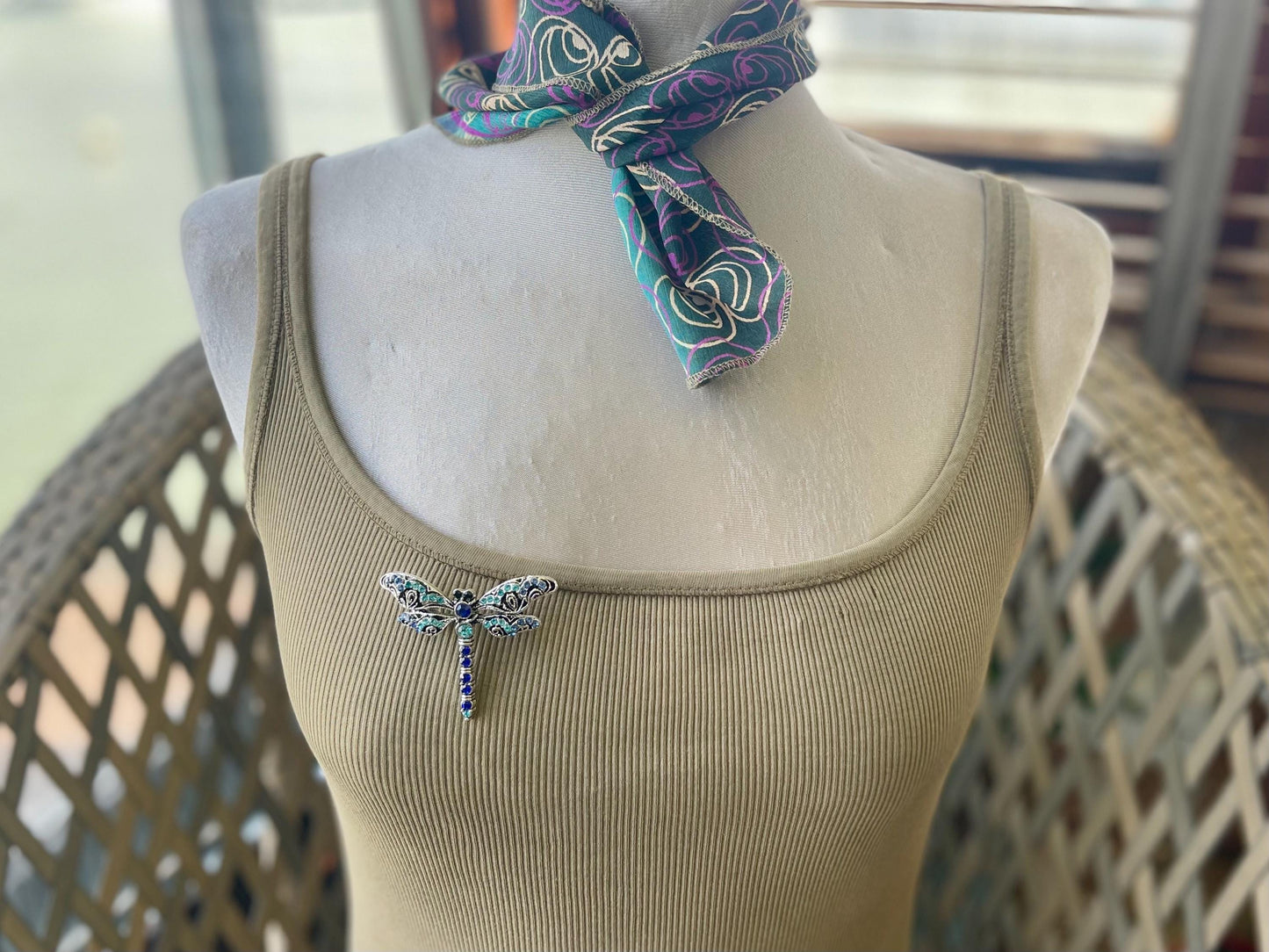 Blue dragonfly brooch, vintage jewellery, retro jewellery, unusual jewellery, blue brooch, eco friendly gifts for her, ethical jewellery