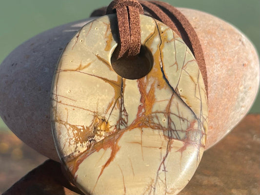 Picasso jasper gemstone necklace. Ethical jewellery, orange gemstone pendants. Stunning unique jewellery. Unique gifts. Unique earrings.