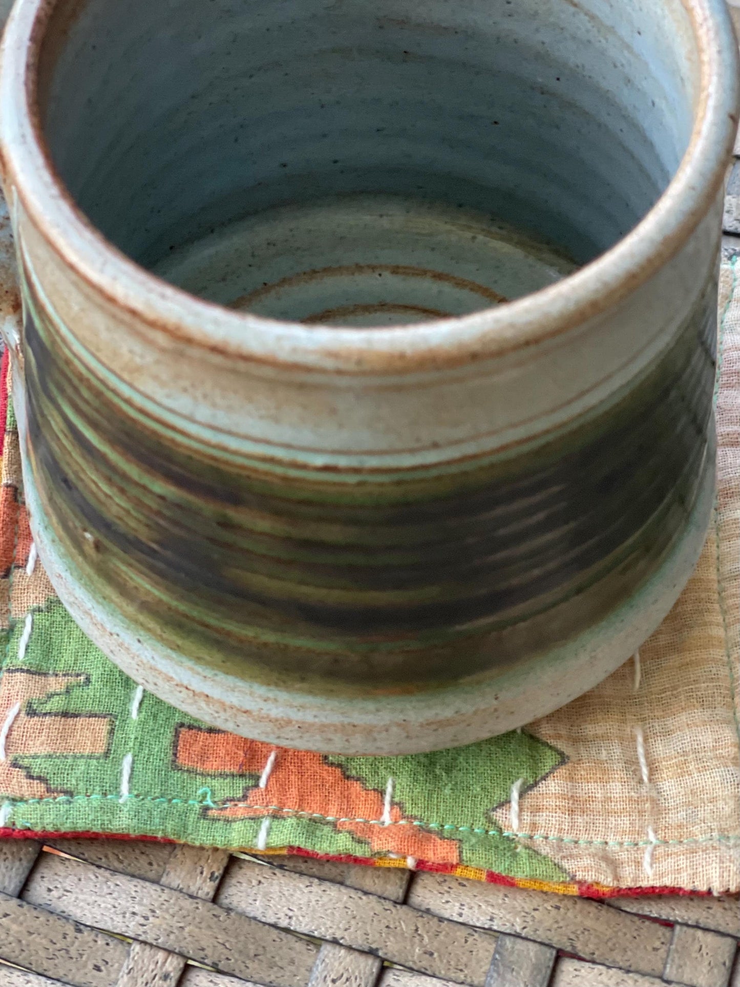 4 Recycled coasters. Eco friendly coasters made from vintage throws. Colourful home decor. Recycled cup matts. Washable and colourful