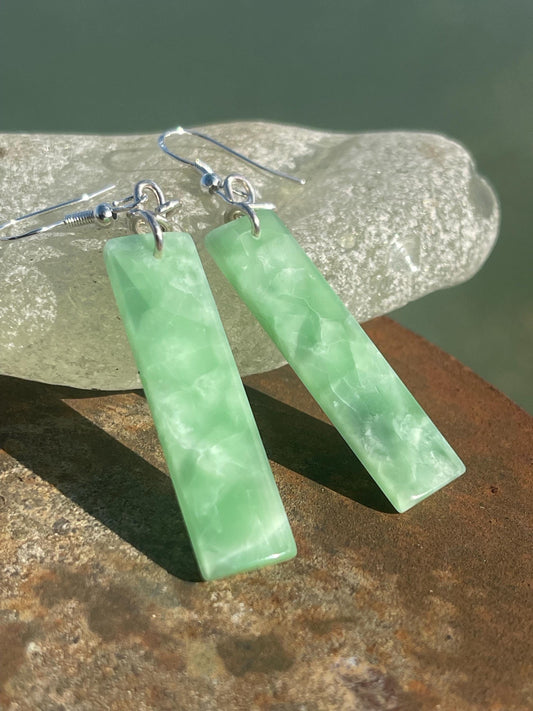 Green onyx earrings, green earrings, green jewellery, green onyx jewellery, handmade earrings,  romantic gift for her, ethical jewellery