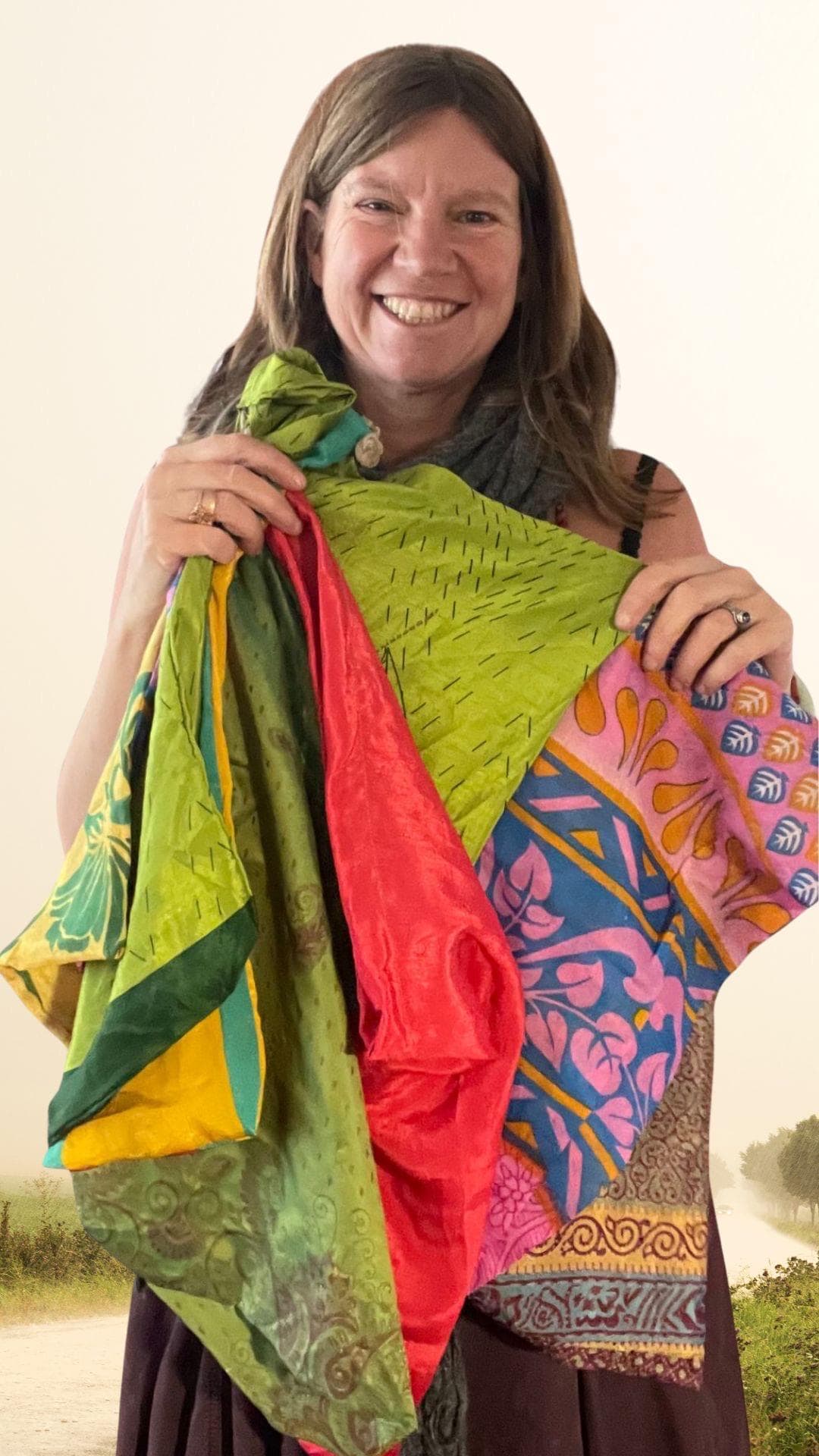 Large recycled sari bags. Alternative eco friendly wrapping option. Recycled bags for gifts. Recycled gift bags. Ethical draw string bags.