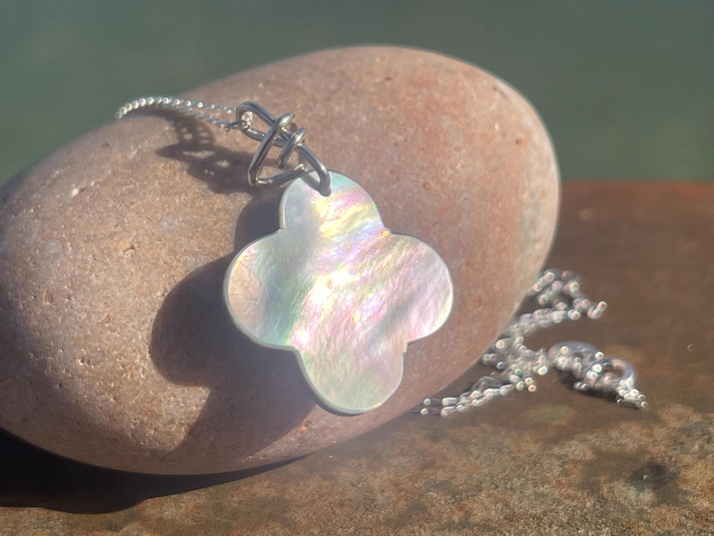 Abalone necklace, abalone jewellery, abalone pendant. Unusual gift for her or gift for him.unique necklace, boho pendant, handmade jewellery