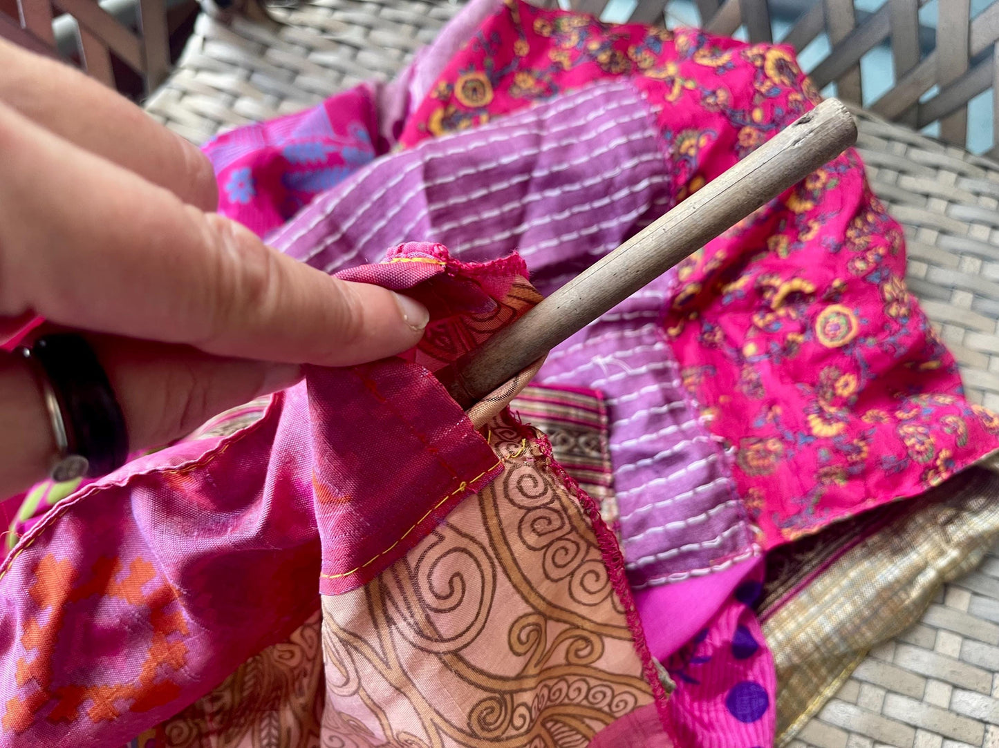 Handmade pink curtains, Recycled Vintage Curtains, Boho Style, Ethical Furnishings, Romantic Gift, Unique Home decor, eco friendly curtain