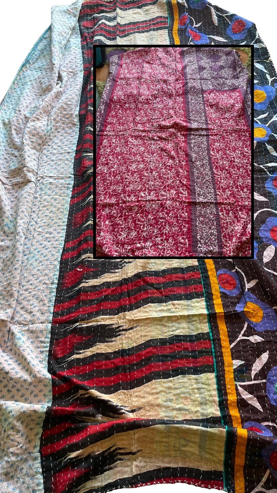 Vintage eco friendly throws. Eco friendly picnic blankets. Boho throws, throws for sofas, boho blankets, ethical throws, ethical home decor