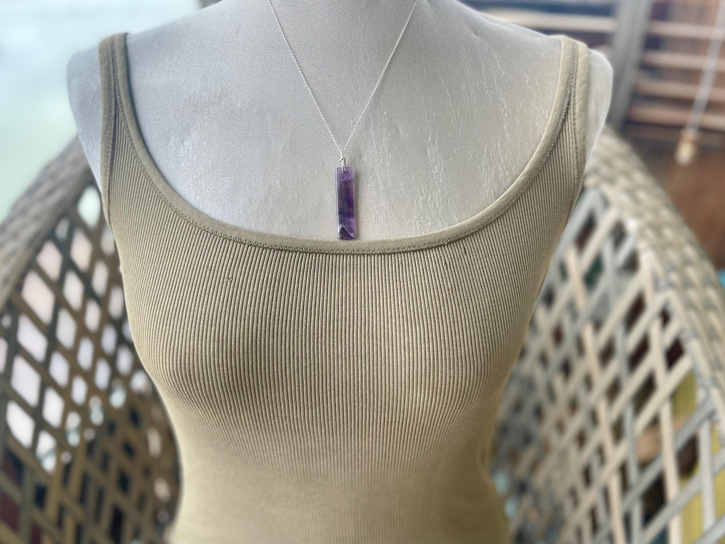 Amethyst pendant, amethyst necklace, amethyst jewellery, unusual gift for him, boho handmade necklace, romantic gift for her, boho pendant