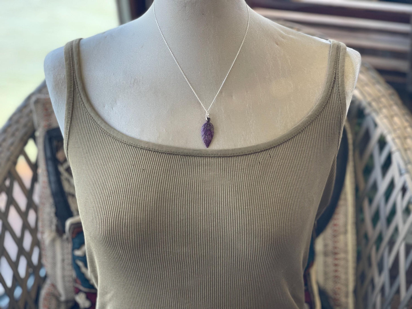 Charoite necklace, purple necklace. Handmade necklace, charoite jewellery, gift for her, unusual necklace, purple gemstone, unique jewellery