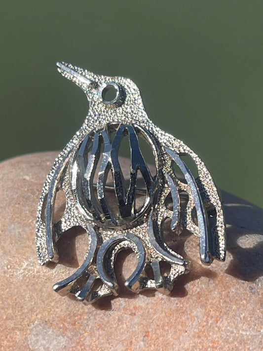 Penguin brooch. An unusual Christmas gift. Eco friendly jewellery. Christmas gift ideas. Eco friendly Christmas gifts. Christmas presents.