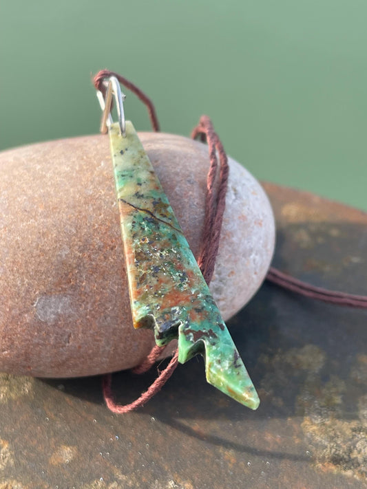 Chrysocolla gemstone necklace on recycled sterling silver. Ethical jewellery, green gemstone. Stunning unique jewellery. Unique gifts