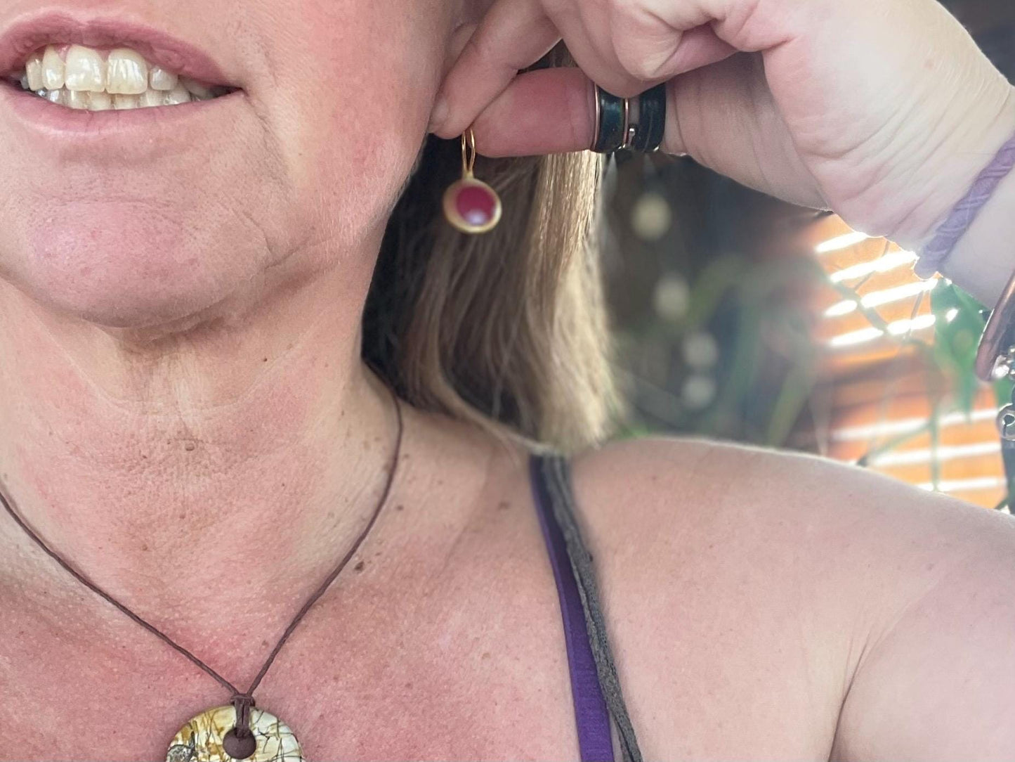 Gypsy jewellery, pink / purple vintage earrings, pink jewellery, ethical jewellery, gypsy earrings, romantic gifts, eco friendly jewellery