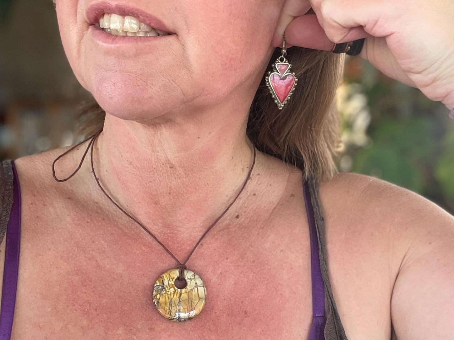 Vintage red heart earrings, heart jewellery, ethical jewellery, gypsy earrings, romantic gifts, eco friendly jewellery. Red hearts.