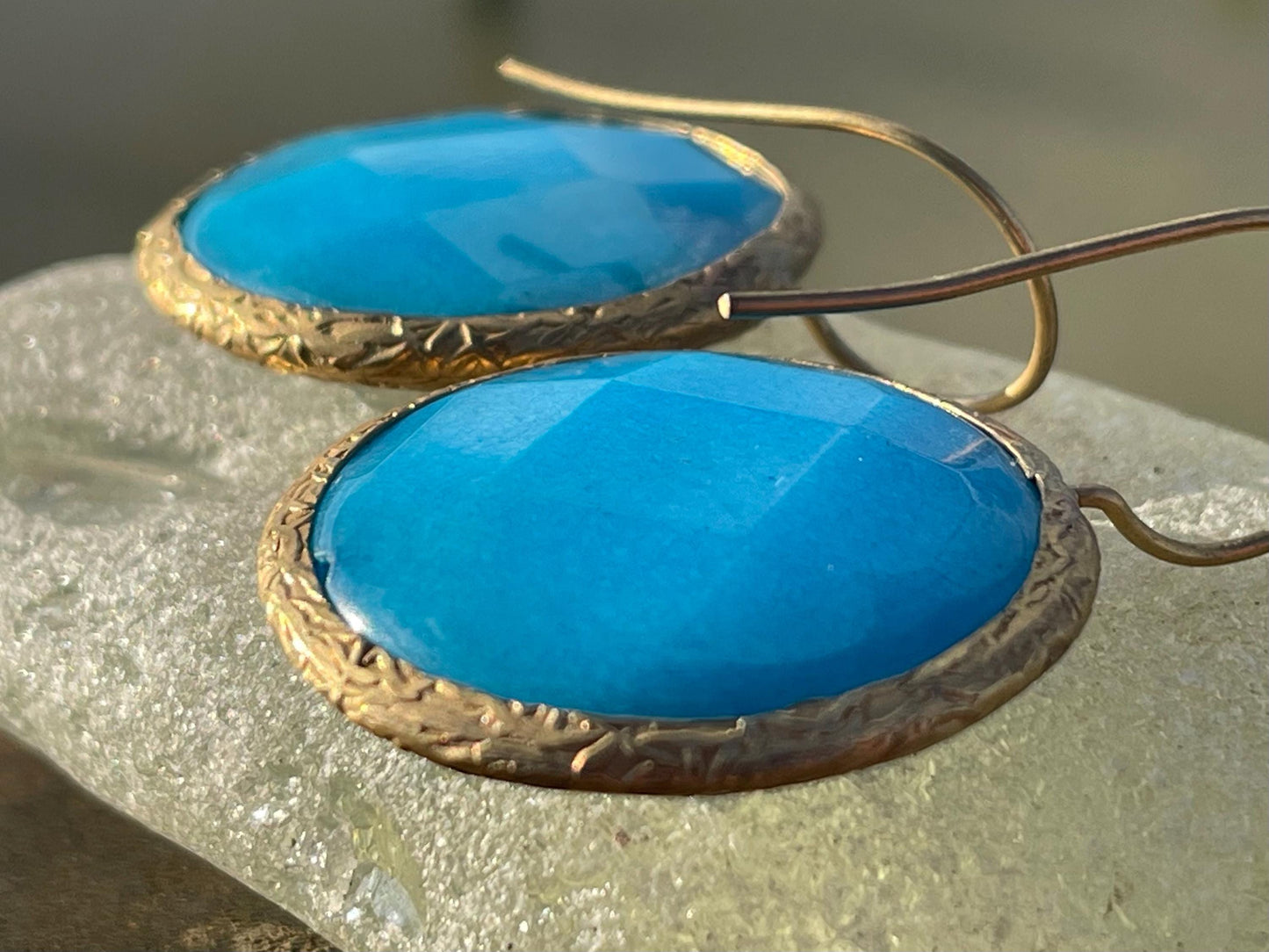 Gypsy jewellery, large blue vintage earrings, pink jewellery, ethical jewellery, gypsy earrings, romantic gifts, eco friendly jewellery