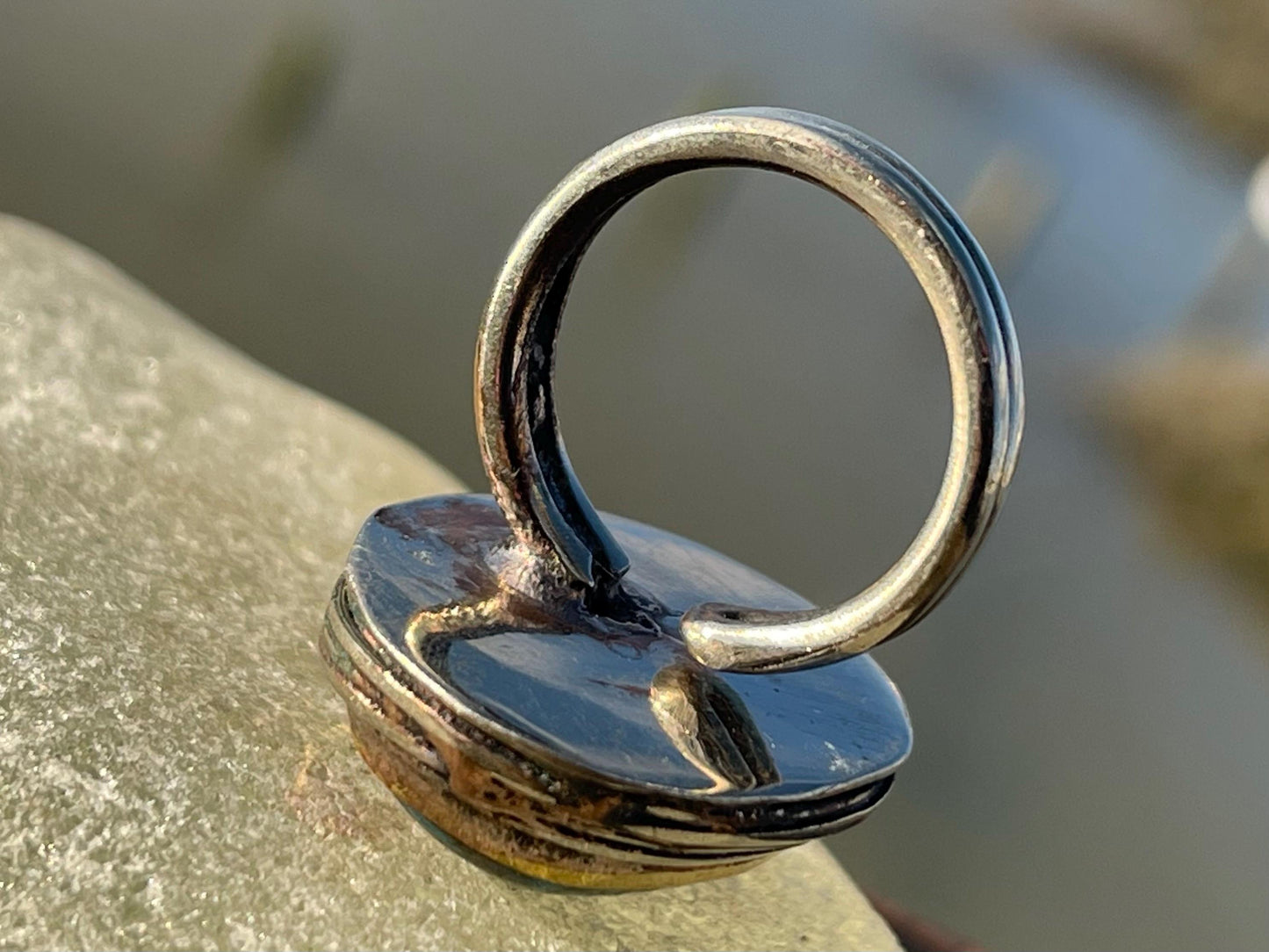 Fabulous vintage turquoise ring, boho vintage jewellery, ethical jewellery, gypsy ring. Eco friendly jewellery. Turquoise jewellery.