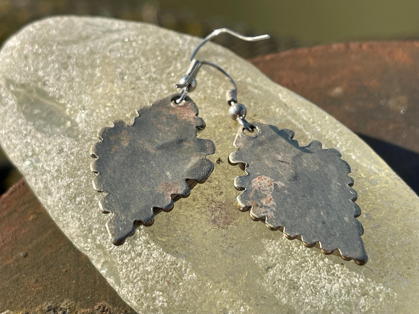 Vintage red heart earrings, heart jewellery, ethical jewellery, gypsy earrings, romantic gifts, eco friendly jewellery. Red hearts.