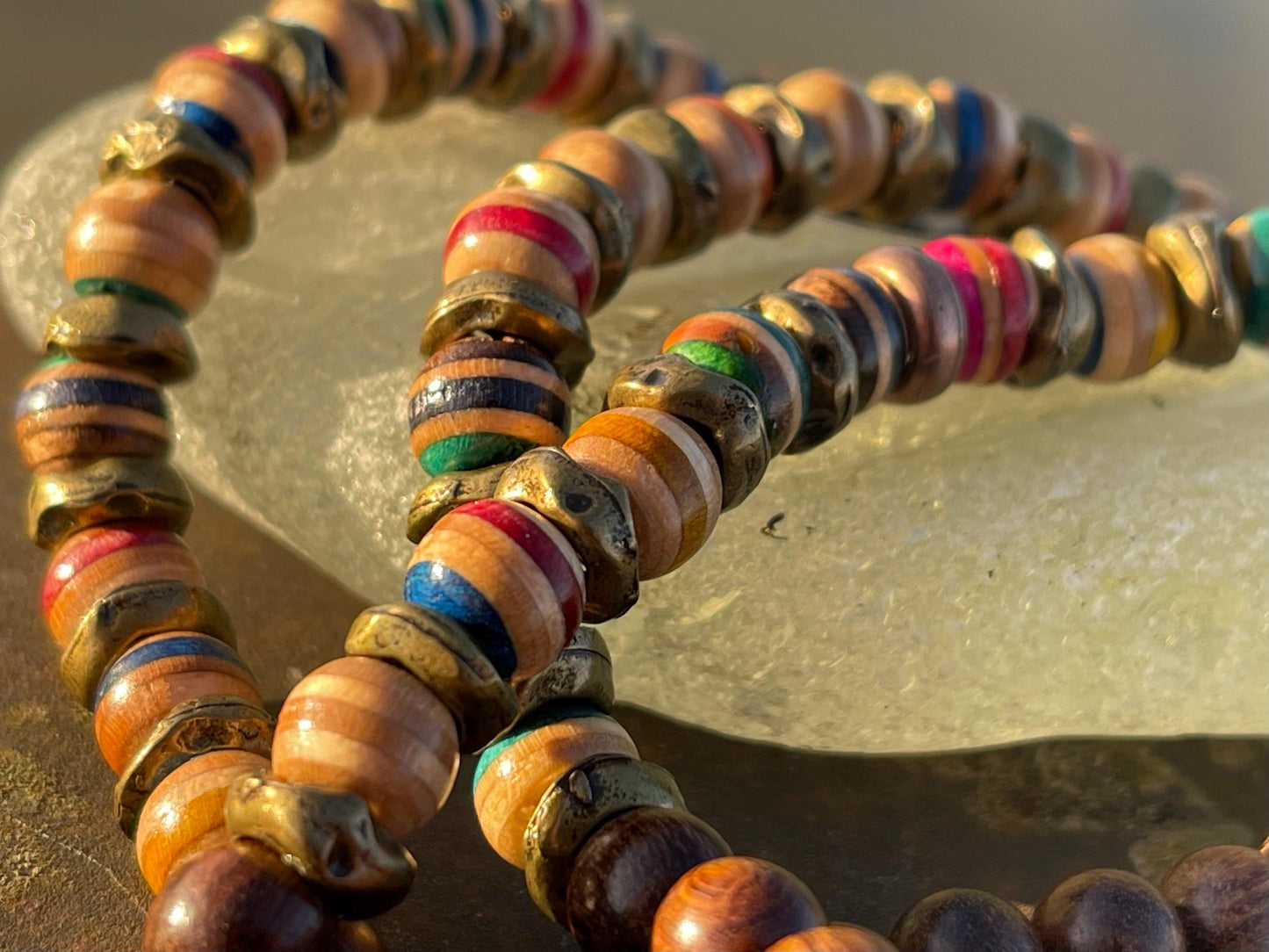 Handmade necklace made from old skateboards. Skateboard necklace. Unique gifts for men. Sustainable jewellery. Eco friendly necklaces.