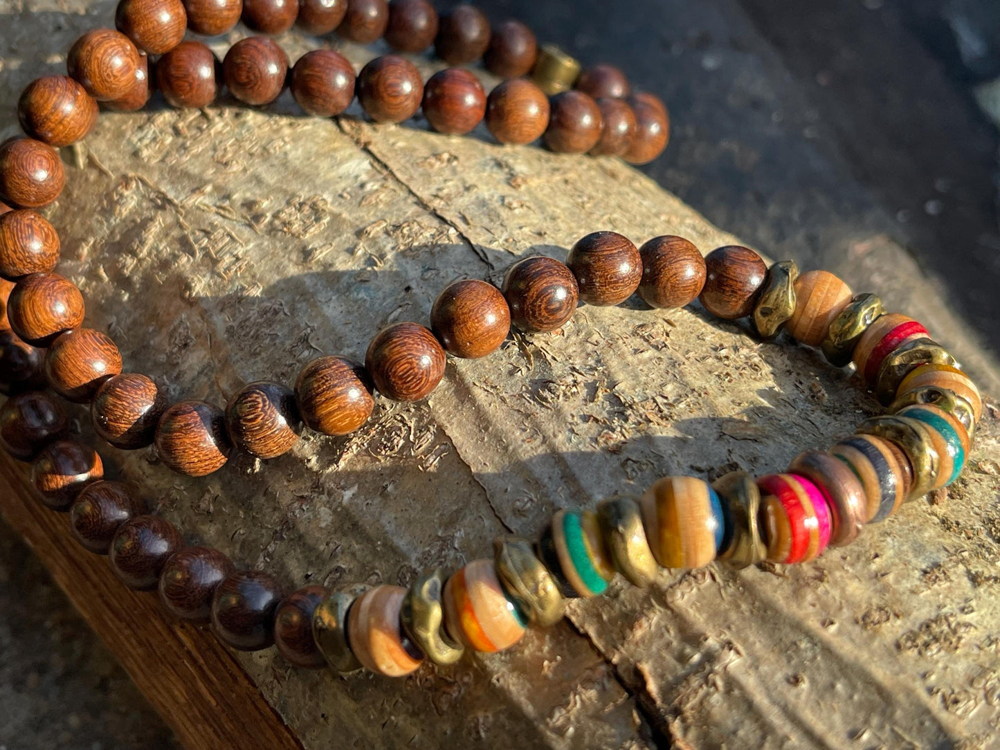 Handmade necklace made from old skateboards. Skateboard necklace. Unique gifts for men. Sustainable jewellery. Eco friendly necklaces.