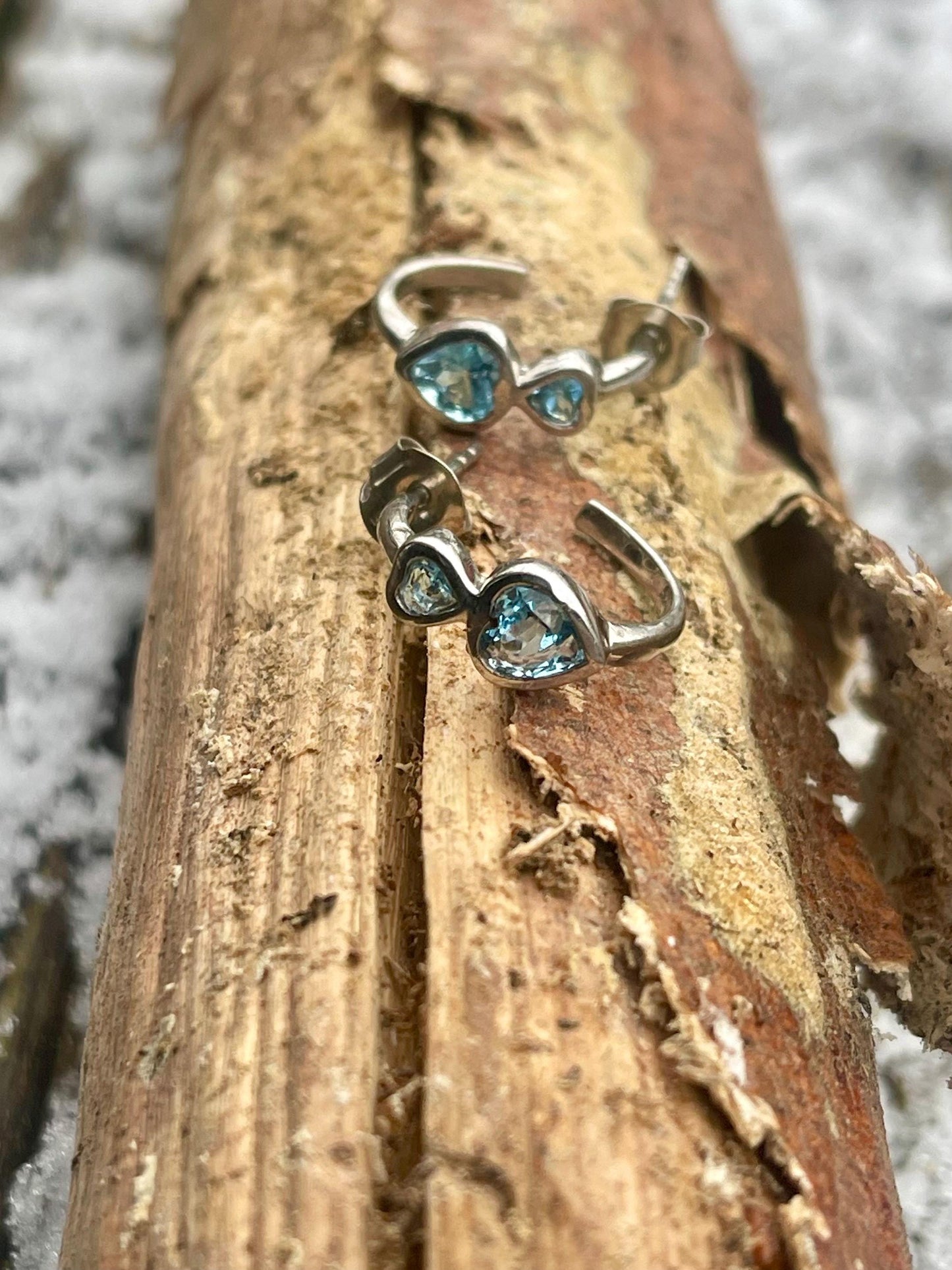 Sky blue topaz earrings. Sterling silver earrings, topaz jewellery, unusual gift for her, romantic gift, gift for wife, gift for girlfriend