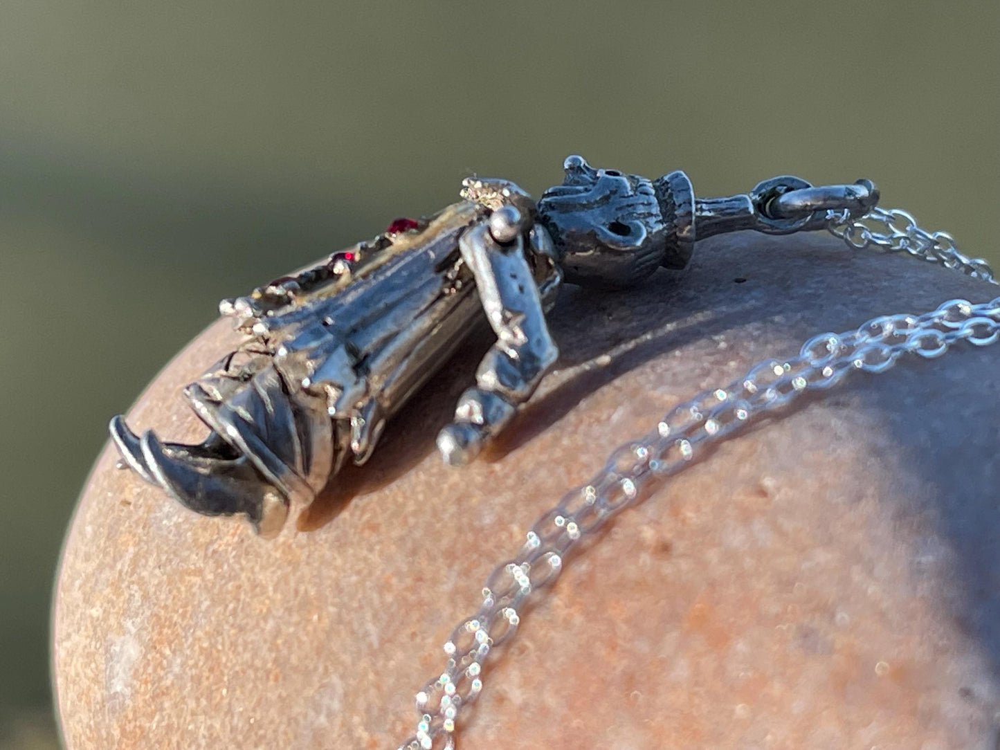 Articulated clown necklace, clown jewellery. Ethical jewellery. Eco friendly gift for her, vintage necklace, articulated necklace