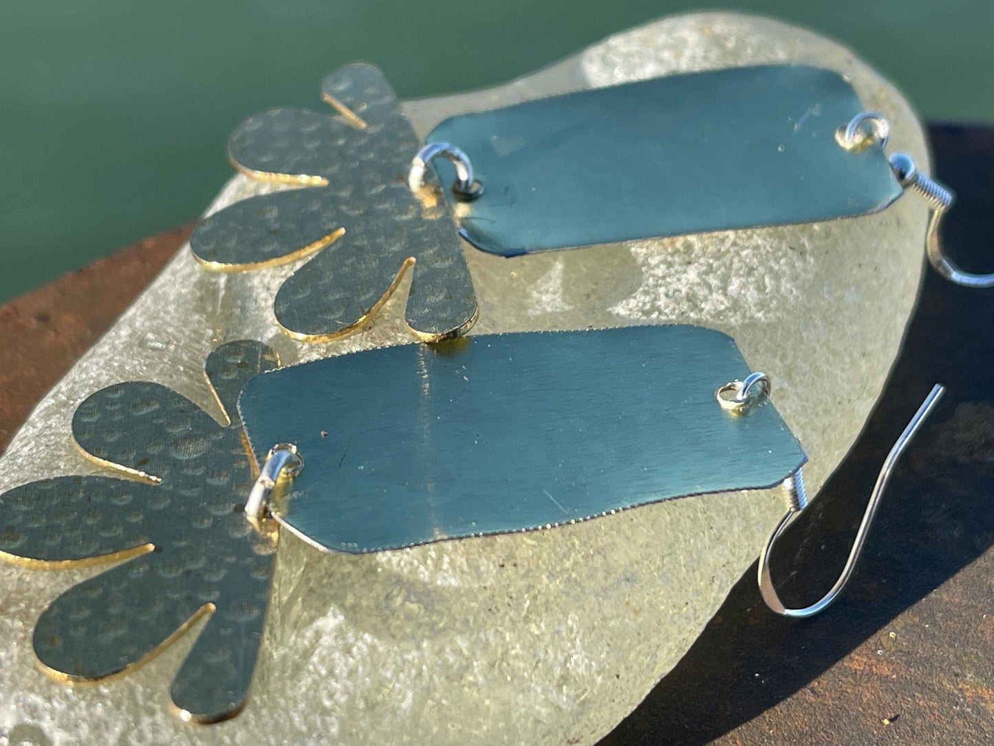 Bee earrings.  Bee jewellery, boho jewellery, ethical earrings, unique earrings, eco friendly jewellery, gift for her, ethical jewellery