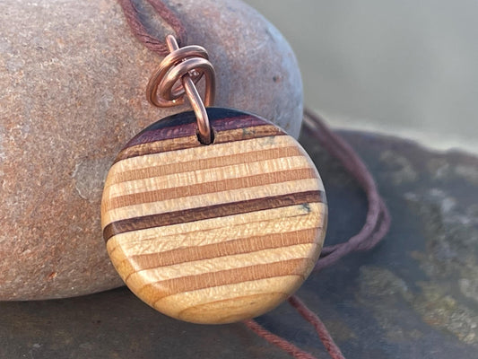 BROWN Handmade pendant made from old skateboards. Skateboard necklace. Unique gifts for men. Sustainable jewellery. Eco friendly jewellery.