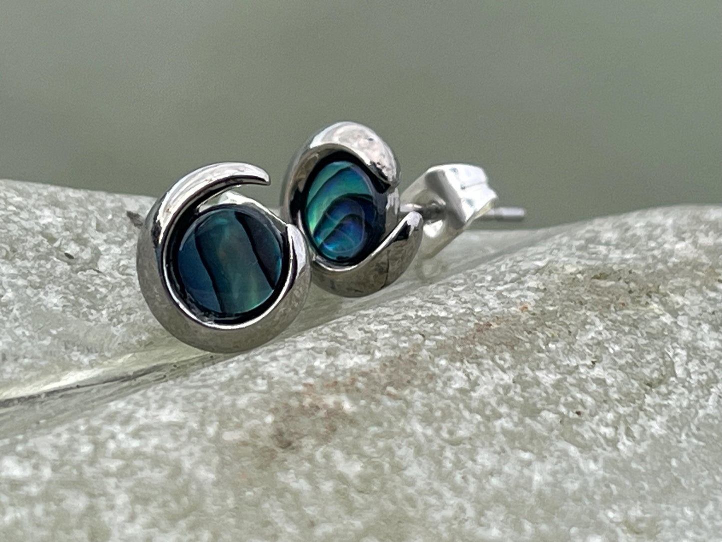 Abalone earrings. Vintage earrings, abalone jewellery, boho earrings, vintage jewellery, unusual jewellery, gift for her, ethical jewellery