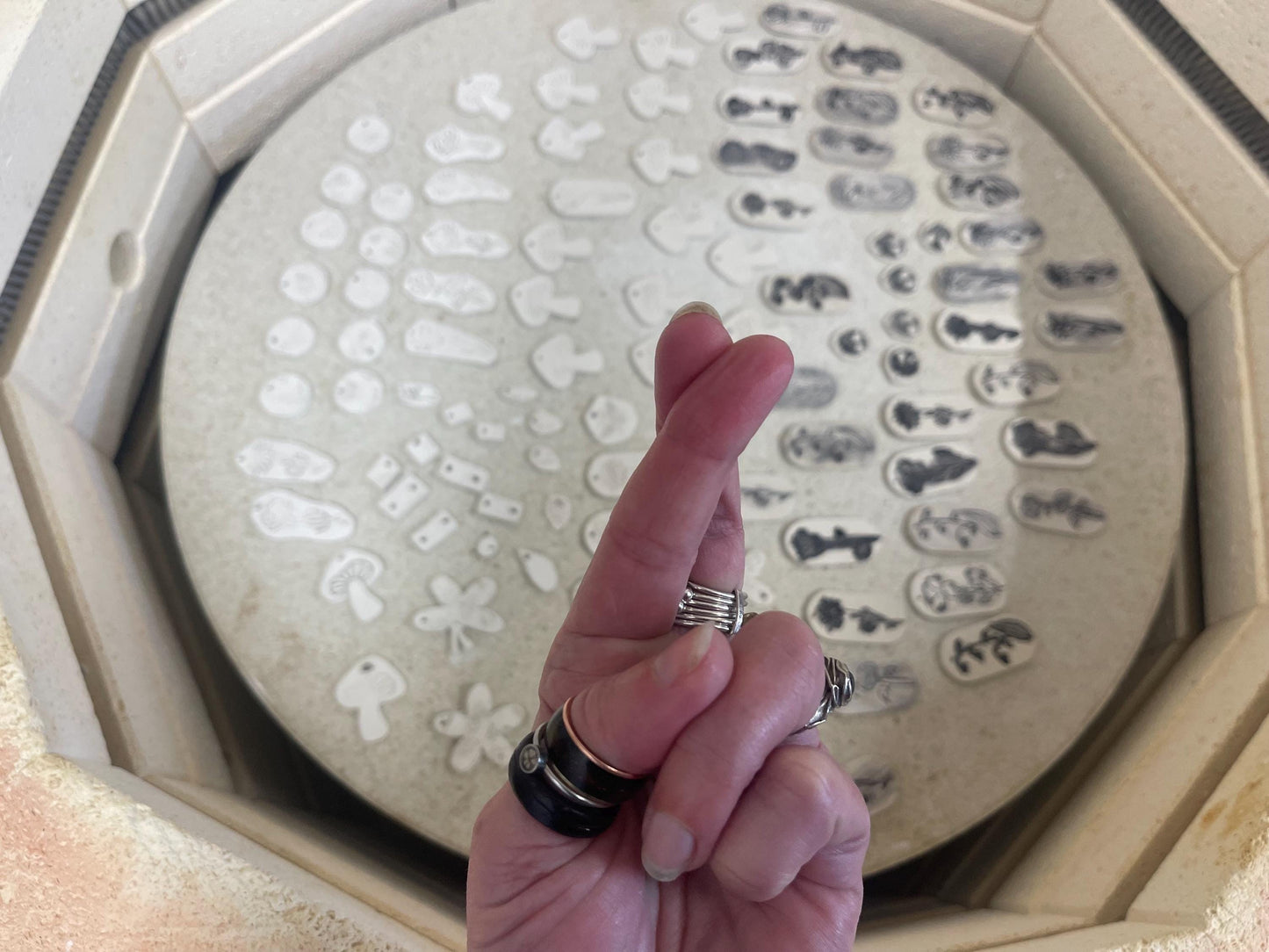 Handmade daffodil necklace. Eco friendly jewellery. Ethical pendants made with waste clay and recycled sterling silver. Ethical jewellery.