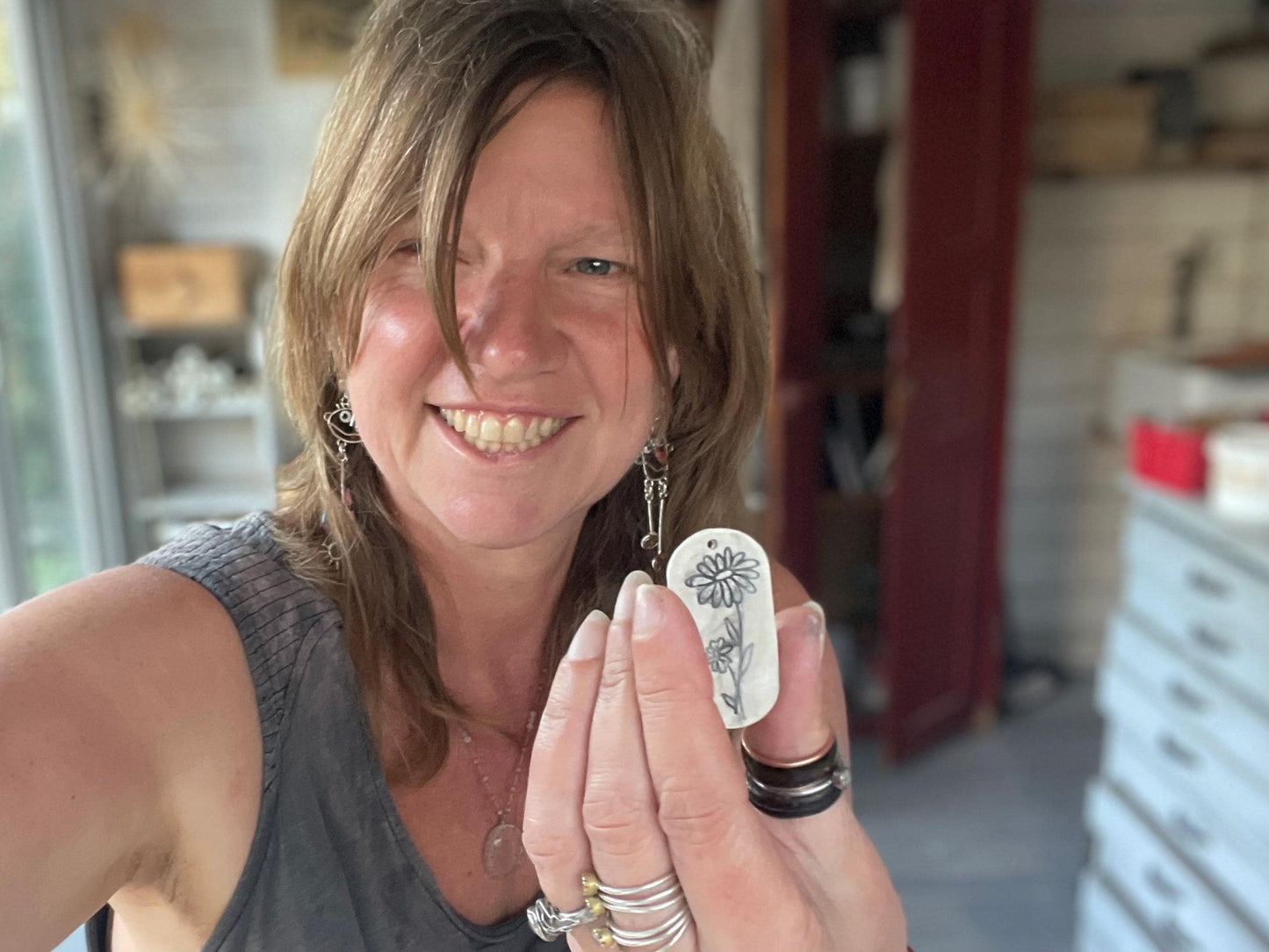 Handmade porcelain rose pendant. Eco friendly jewellery. Handmade rose necklaces on recycled sterling silver. Ethical jewellery. Eco gifts.