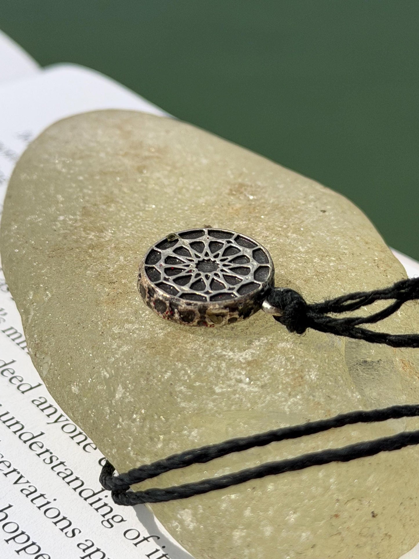 Seaweed necklace, gift for ocean lover, unique pendant, handmade necklace, boho necklace, gift for cook, unusual necklace, boho gift for her